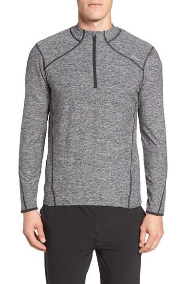 Men's Sodo 'elevate' Moisture Wicking Stretch Quarter Zip Pullover, Size - Black