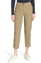 Women's Nordstrom Signature Slim Leg Crop Pants - Green