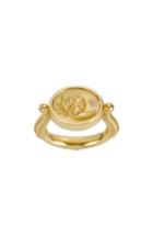 Women's Temple St. Clair Object Trouve Swan Coin Diamond Ring