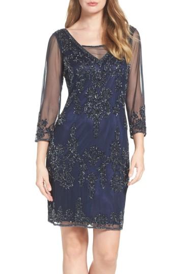 Women's Pisarro Nights Embelished Sheath Dress - Blue