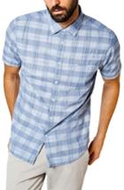 Men's Good Man Brand Palisade Space Trim Fit Check Sport Shirt - Blue