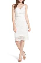 Women's Soprano Lace Body-con Midi Dress - White