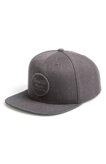 Men's Brixton 'wheeler' Snapback Cap - Red