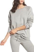 Women's Michael Lauren Renzo Vintage Star Stud Sweatshirt - Grey