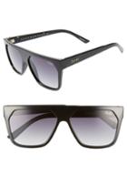 Women's Quay Australia X Jaclyn Hill Very Busy 58mm Shield Sunglasses - Black / Smoke Fade