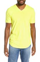 Men's Goodlife Scallop Slub V-neck T-shirt, Size - Yellow