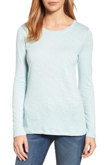 Women's Caslon Long Sleeve Crewneck Tee - Blue