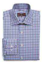 Men's Robert Talbott Trim Fit Check Dress Shirt .5 - Blue