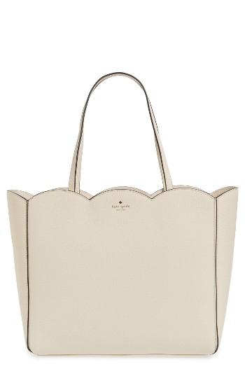 Kate Spade New York Leewood Place - Rainn Leather Tote - Ivory