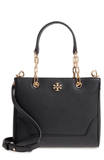 Tory Burch Small Marsden Leather Tote - Black