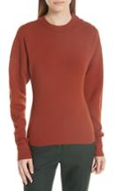 Women's Grey Jason Wu Snap Shoulder Sweater - Orange