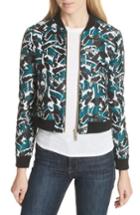 Women's Ted Baker London Joeshi Jacquard Bomber Jacket - Blue/green