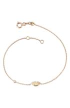 Women's Kismet By Milka Evil Eye White Diamond Solitaire Bracelet