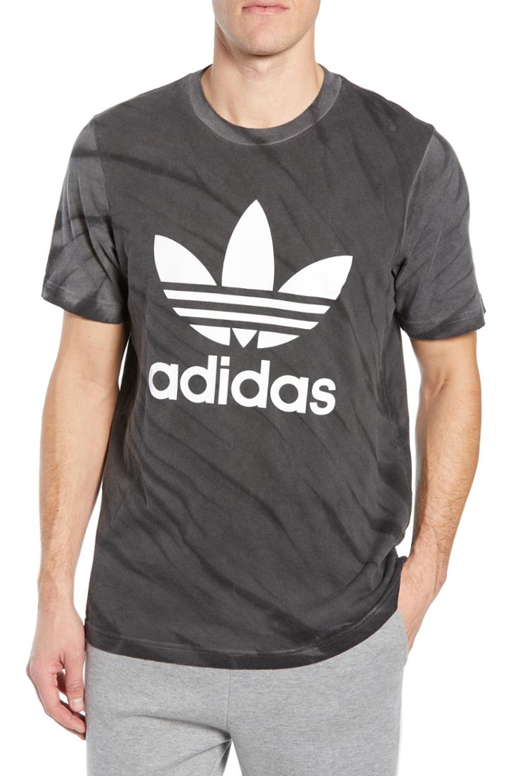Men's Adidas Originals Tie Dye Logo T-shirt, Size - Black