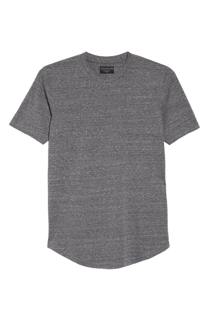 Men's Goodlife Triblend Scallop Crewneck T-shirt, Size - Grey