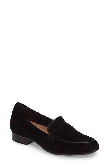 Women's Clarks Keesha Cora Loafer .5 M - Black