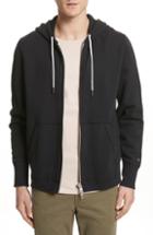 Men's Rag & Bone Standard Issue Zip Hoodie, Size - Black
