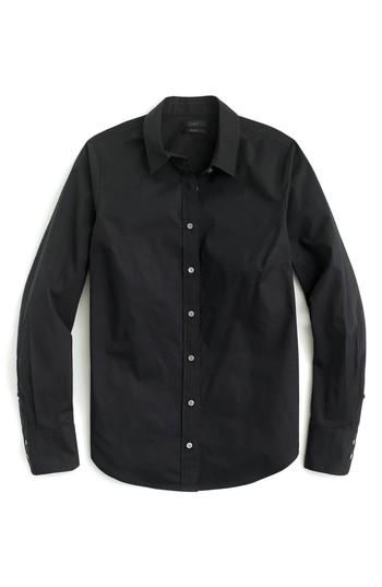 Women's J.crew Perfect Shirt, Size - Black