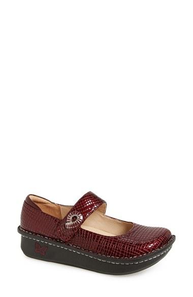 Women's Alegria 'paloma' Slip-on -6.5us / 36eu - Burgundy