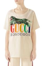 Women's Gucci Embellished Graphic Tee - Ivory