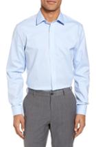 Men's Nordstrom Men's Shop Tech-smart Trim Fit Stretch Solid Dress Shirt .5 - 32/33 - Blue