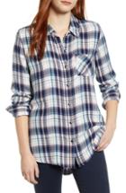 Women's Caslon Checkered Button Down Shirt Regular - Ivory