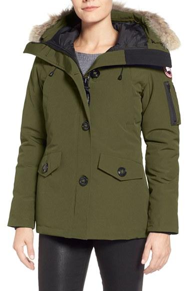 Women's Canada Goose Montebello Slim Fit Down Parka With Genuine Coyote Fur Trim