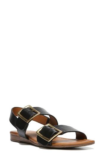 Women's Sarto By Franco Sarto Gannon Slingback Buckle Sandal M - Black
