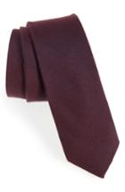 Men's 1901 Primrose Solid Wool & Silk Tie, Size - Burgundy