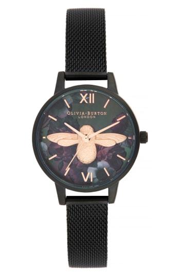 Women's Olivia Burton After Dark Mesh Strap Watch, 30mm