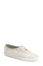 Women's Keds For Kate Spade New York Glitter Sneaker M - White
