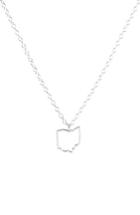 Women's Kris Nations State Outline Charm Necklace