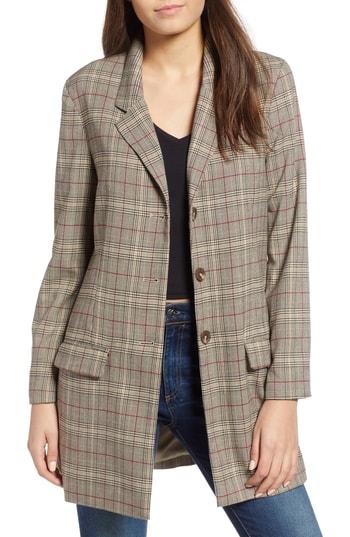 Women's Bb Dakota Ex-boyfriend Plaid Blazer - Brown