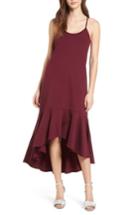 Women's Leith Ruffle Midi Dress - Burgundy
