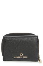 Women's Celine Dion Small Adagio Leather Wallet - Black