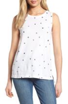 Women's Current/elliott The Muscle Tee Print Tank - White