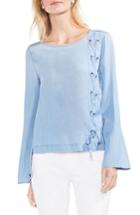Women's Vince Camuto Side Lace-up Blouse - Blue
