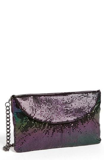 Whiting & Davis Convertible Mesh Clutch - Blue