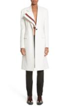 Women's Calvin Klein 205w39nyc Uniform Stripe Coat Us / 36 It - White