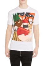 Men's Dsquared2 Woodsman & Creatures T-shirt - White