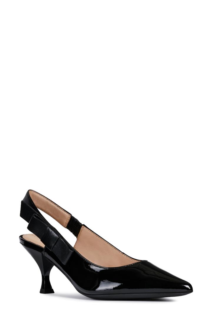 Women's Geox Elisangel Slingback Pump Us / 35eu - Black