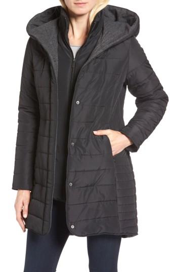 Women's Maralyn & Me Quilted Hooded Jacket
