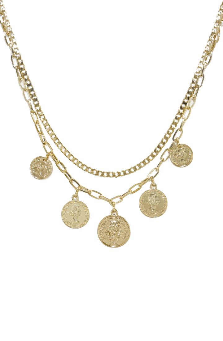 Women's Ettika Coin Multistrand Necklace