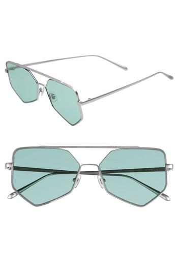 Women's Bonnie Clyde Figueroa Ii 57mm Aviator Sunglasses - Olive