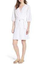 Women's Velvet By Graham & Spencer Cotton Eyelet Wrap Dress - White