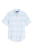 Men's Vineyard Vines Sand Piper Tucker Regular Fit Stripe Oxford Sport Shirt - Blue