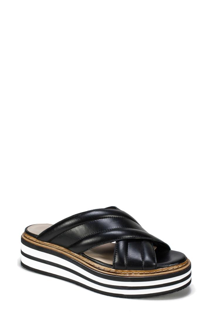 Women's Summit By White Mountain Lowell Platform Slide Sandal Eu - Black