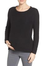 Women's Loyal Hana Wiley Maternity/nursing Sweatshirt - Black