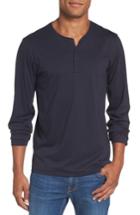 Men's Bonobos Superfine Slim Fit Long Sleeve Henley, Size - Blue