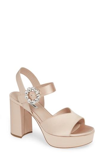 Women's Miu Miu Jewel Platform Sandal